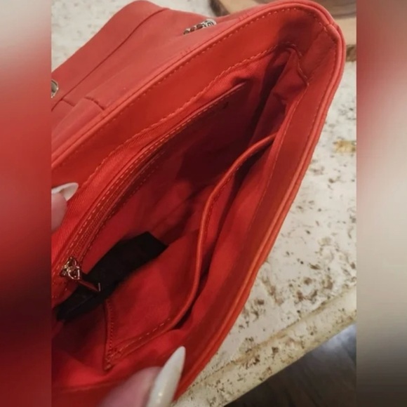 Ted Baker Bold Orange Crossbody Bag with Chain Detail - Picture 5 of 12